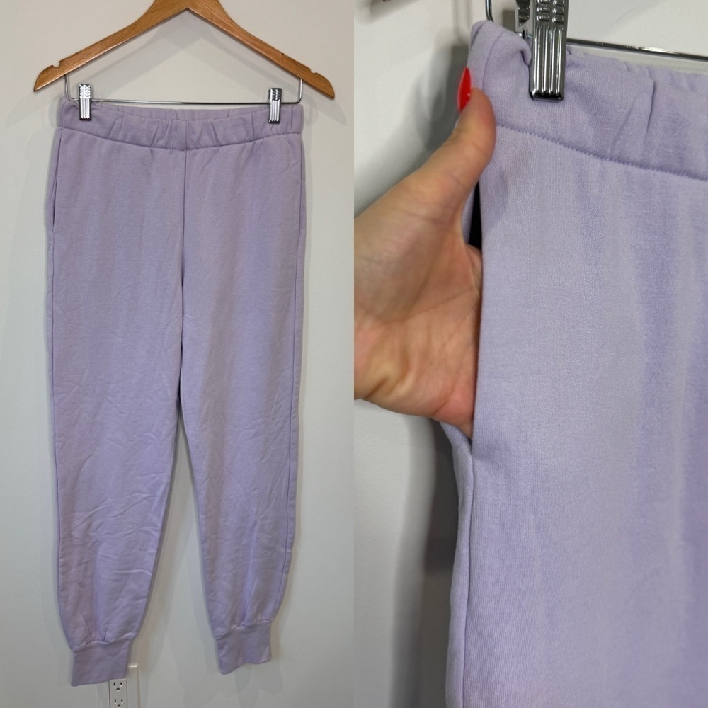 Divided Lilac Women’s Sweater Pants with Pockets (S)